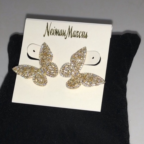 Baguette Butterfly Earring - Picture 7 of 10